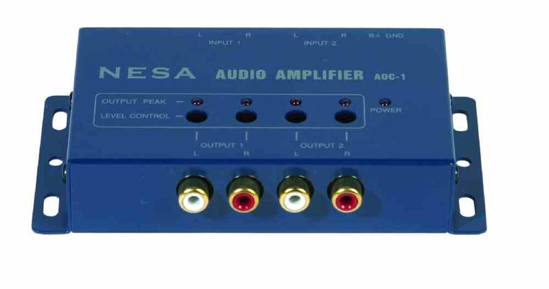 Audio-Signalverstärker Nesa AOC-1, 4-Kanal regelbar