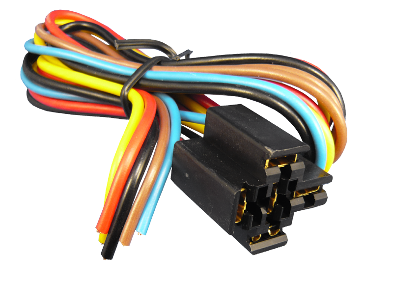 Relais-Stecksockel 5-Pin, 20cm Kabel