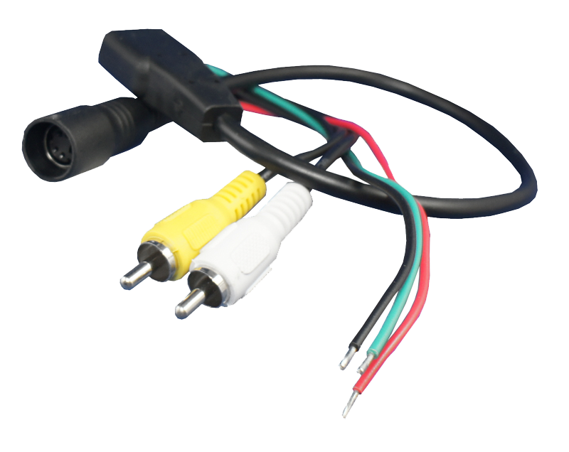 Adapter 4-Pin Mini DIN Buchse CV auf Cinch+Strom