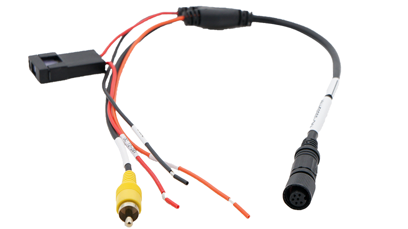 Adapterkabel 6-Pin Camos Buchse Schraub - Cinch+Strom