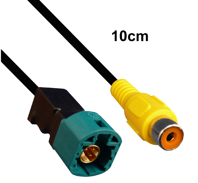 Adapterkabel VW OEM RFK, HSD Stecker auf Cinch Buchse, 10cm