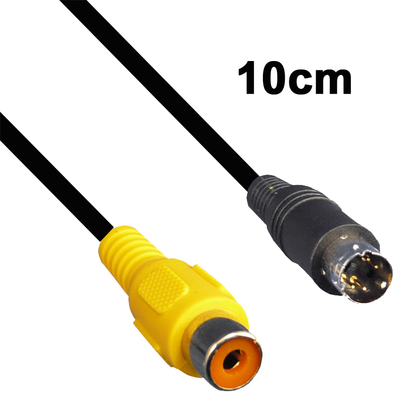 Adapterkabel Cinch Buchse - 4-Pin Mini DIN Stecker CV