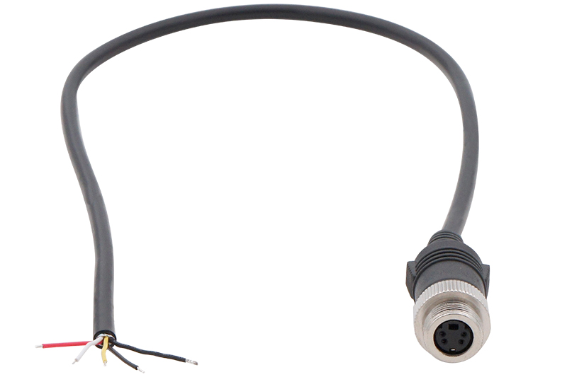 RFK-Kabel 4-Pin Mini DIN Buchse Metall - offene Enden, 0,5m