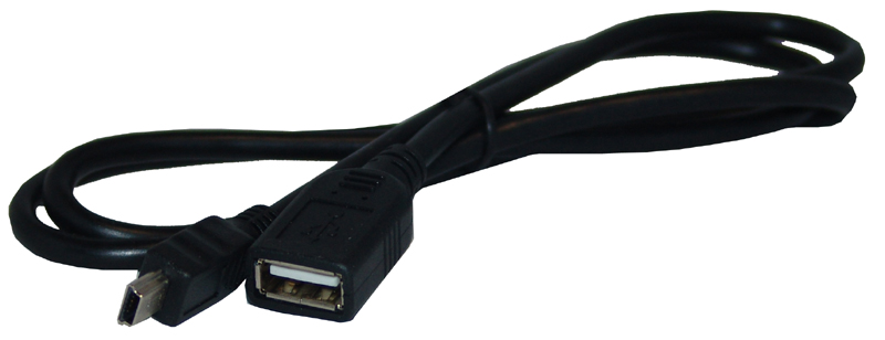 USB Buchse auf Mini USB Stecker, Kabel 100cm
