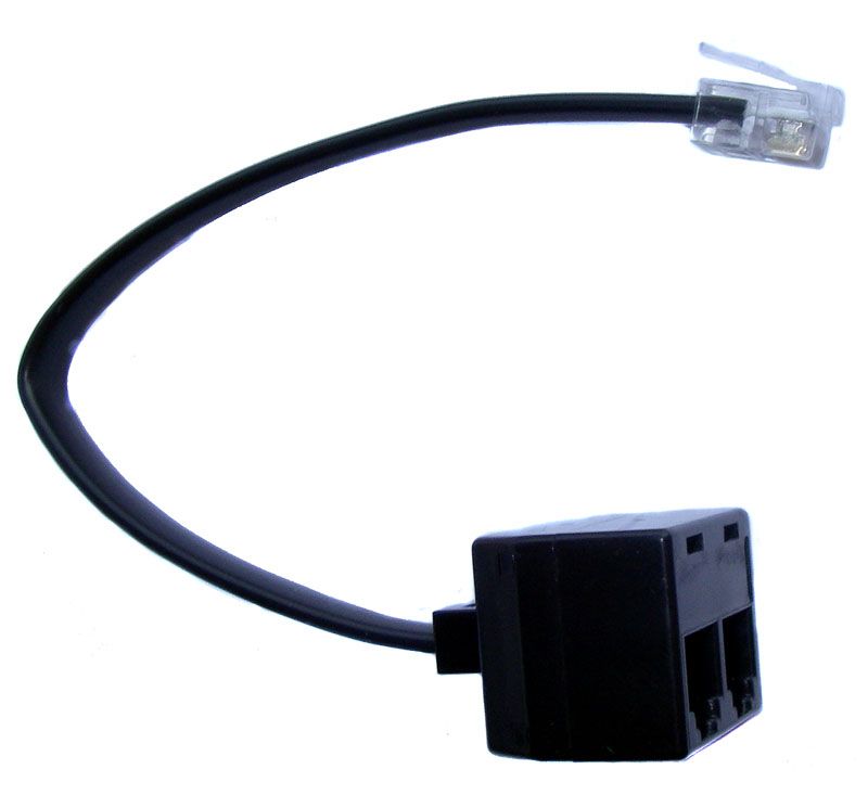 x.LOGiC IR-Steuerkabel Y-Adapter RJ12 Stecker auf 2 x Buchse